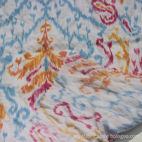 Wholesale printed stretch dobby cotton spandex fabric